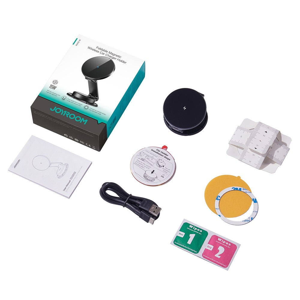 JOYROOM JR-ZS408 15W Magnetische Auto-Ladestation – Faltbar & Kabellos