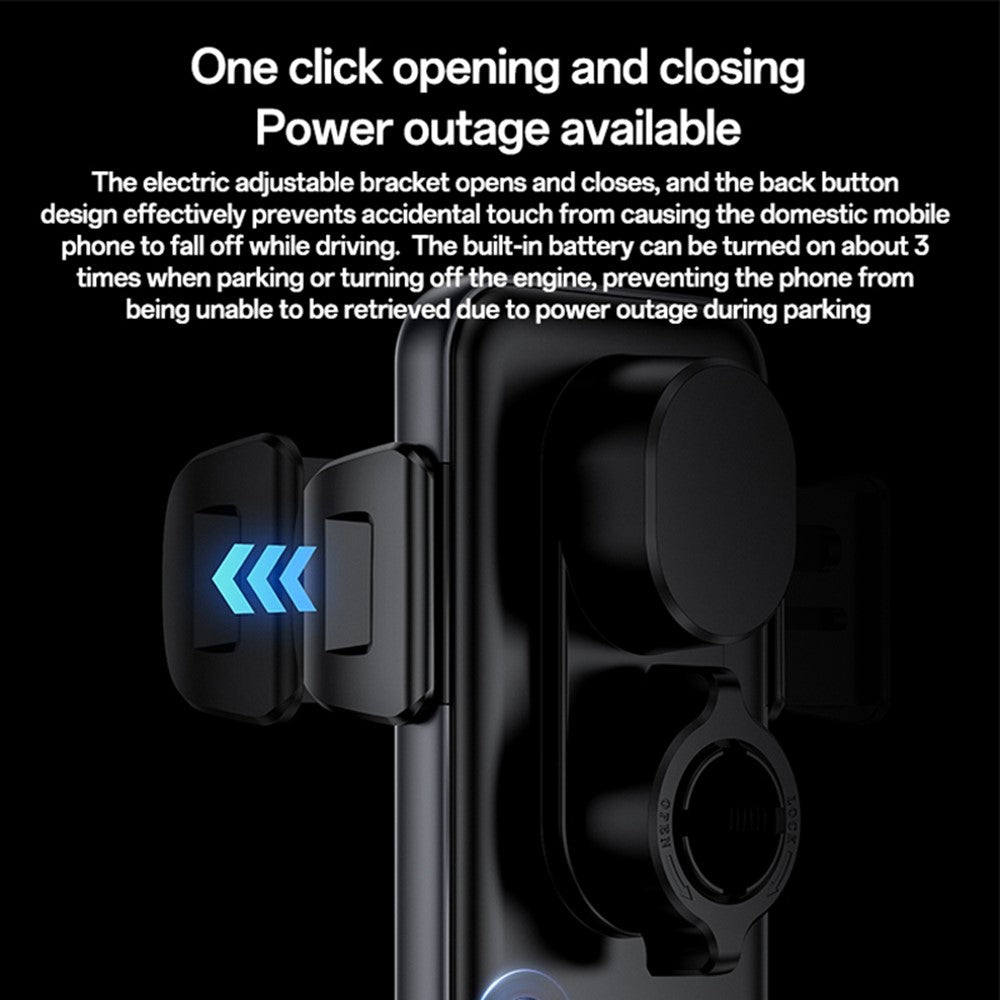 YESIDO C307 KFZ Handyhalterung 15W Wireless Charger Saugnapf Smart Clamp