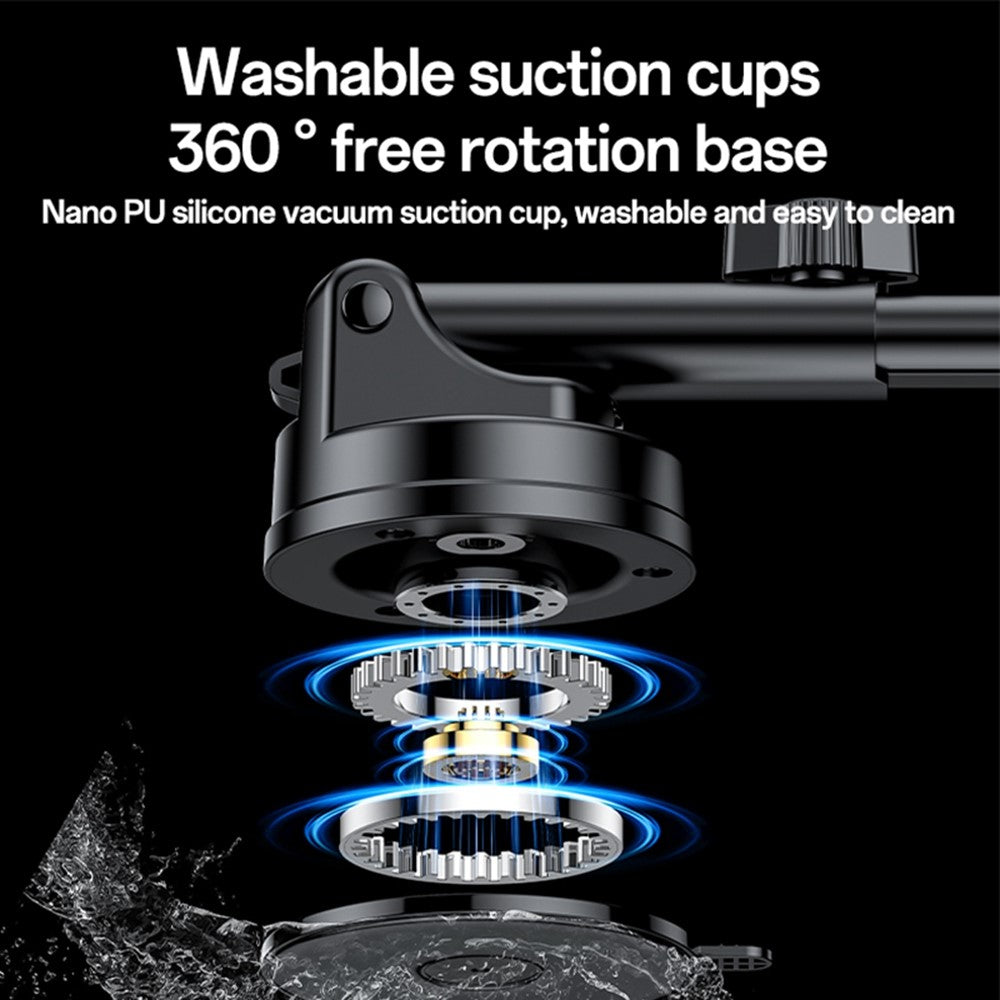 YESIDO C307 KFZ Handyhalterung 15W Wireless Charger Saugnapf Smart Clamp