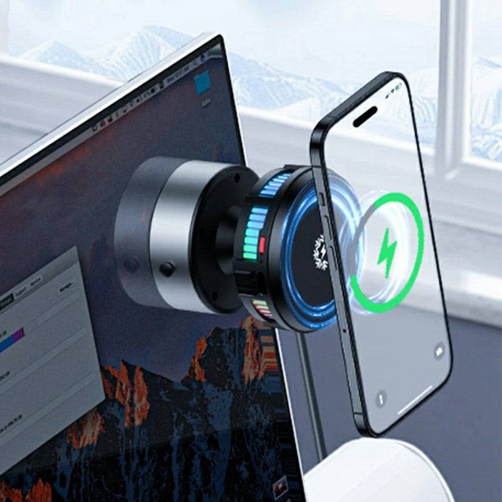 X19 Handyhalterung für Auto: 15W Wireless Charging, Kühlung, Magnet, 360° Rotation