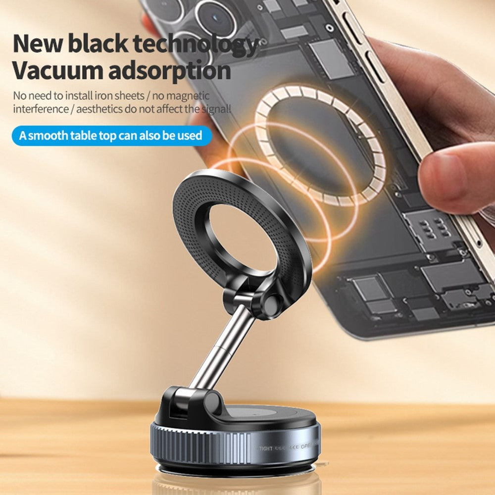 K007 360 Degree Rotation Car Suction Cup Base Magnetic Mount Phone Holder Dashboard Stand
