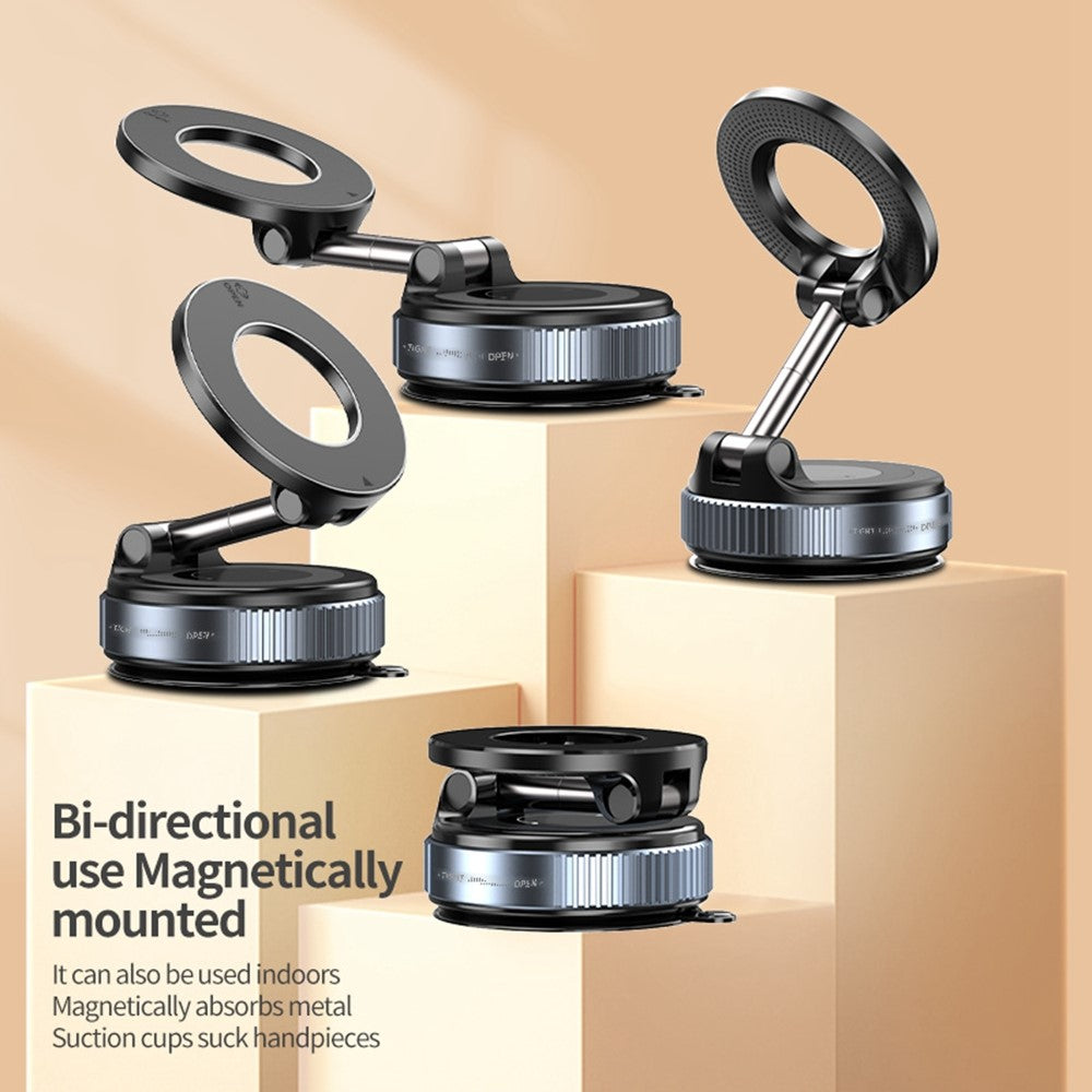 K007 360 Degree Rotation Car Suction Cup Base Magnetic Mount Phone Holder Dashboard Stand