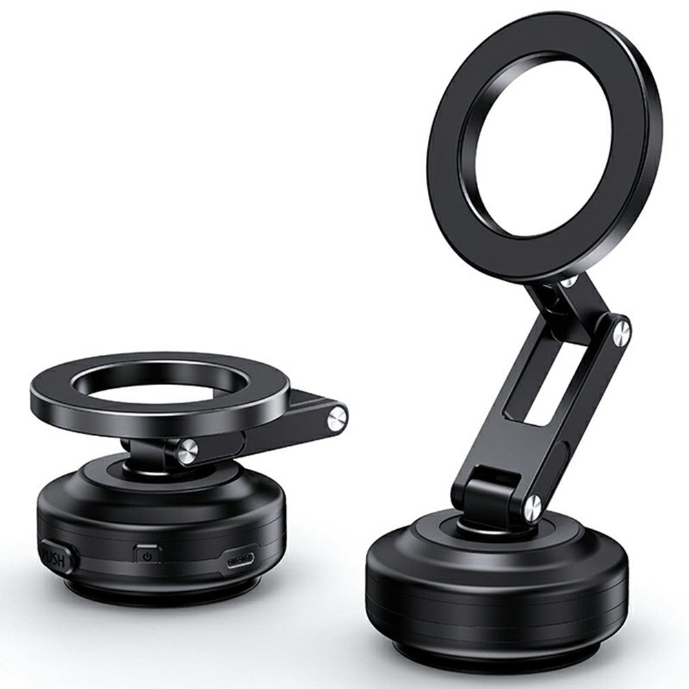 X63 Magnetische Handy-Navigationshalterung: Vakuum-Saugnapf, klappbarer Arm, Aluminiumlegierung