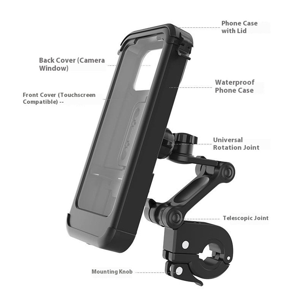 DS-MT3 Motorcycle Bike Phone Mount Touchscreen Waterproof Anti Fog GPS Navigation Phone Holder