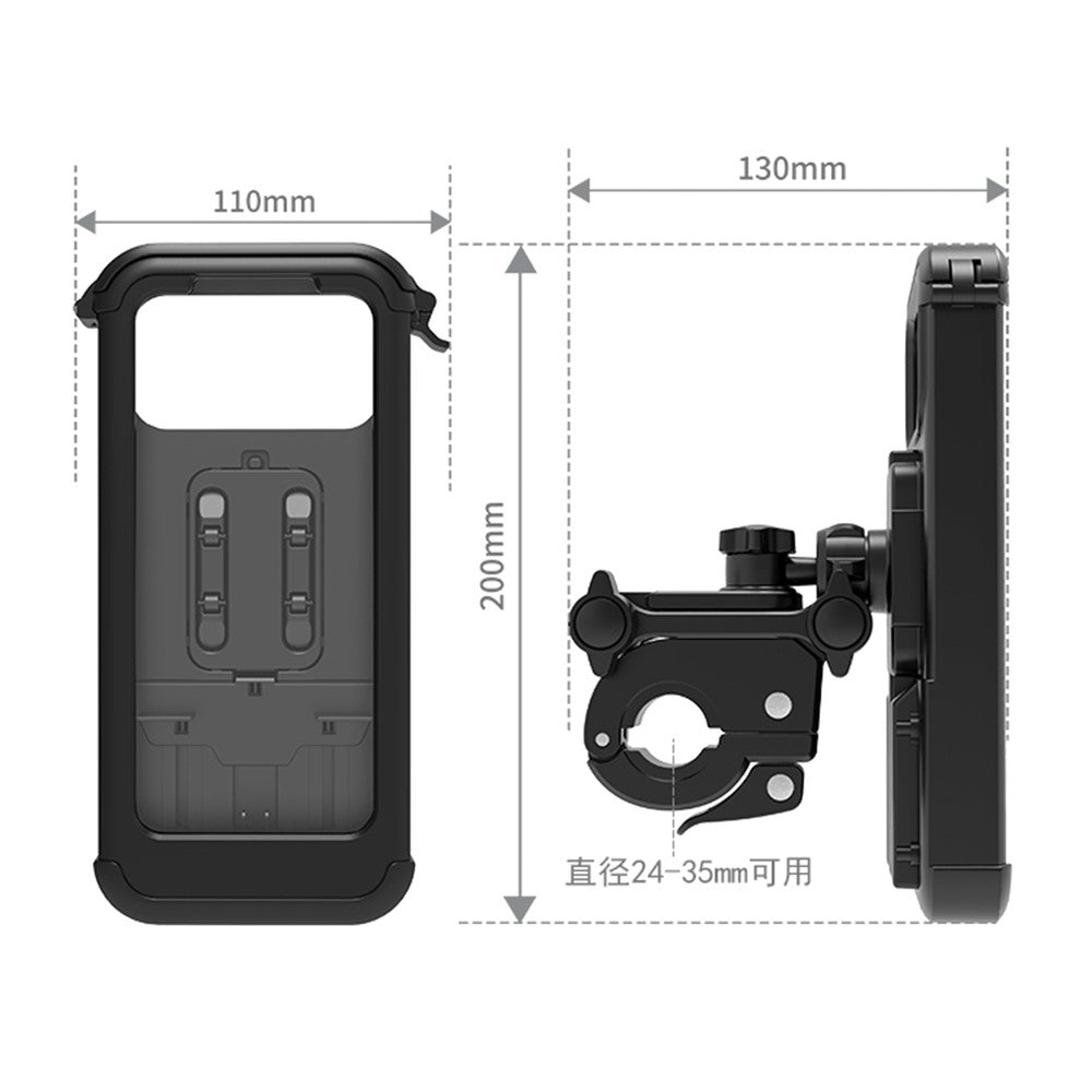 DS-MT3 Motorcycle Bike Phone Mount Touchscreen Waterproof Anti Fog GPS Navigation Phone Holder