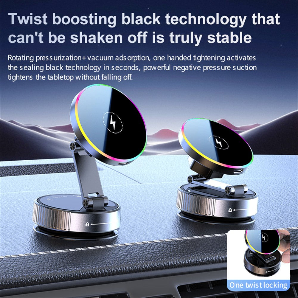 K5 Kfz Wireless Charger Halterung 360° Drehbar & Faltbar mit Magnet