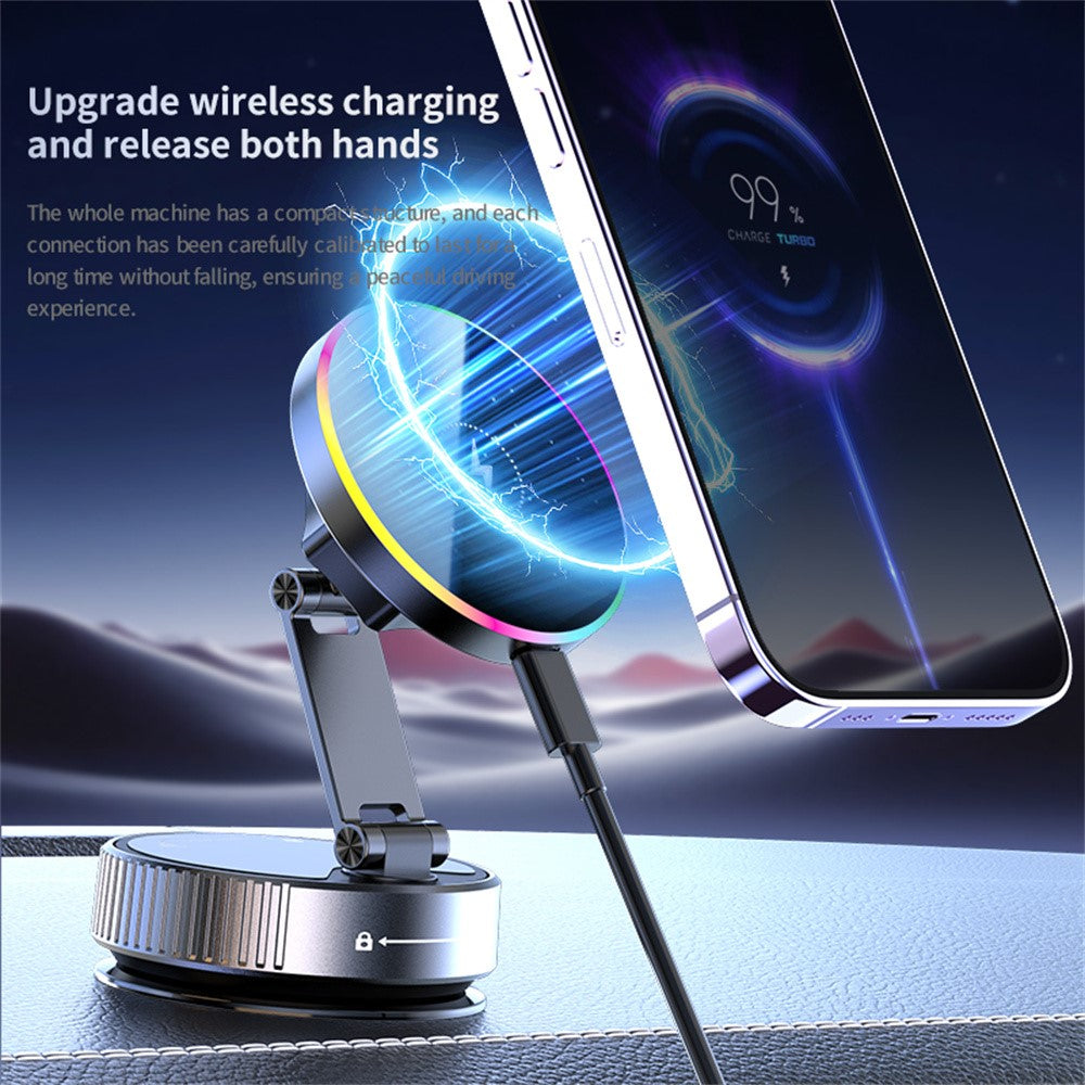 K5 Kfz Wireless Charger Halterung 360° Drehbar & Faltbar mit Magnet