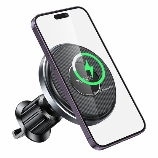 YESIDO C190 Auto Magnetische Wireless Charger Ladehalterung Lüftung 15W Schnellladung