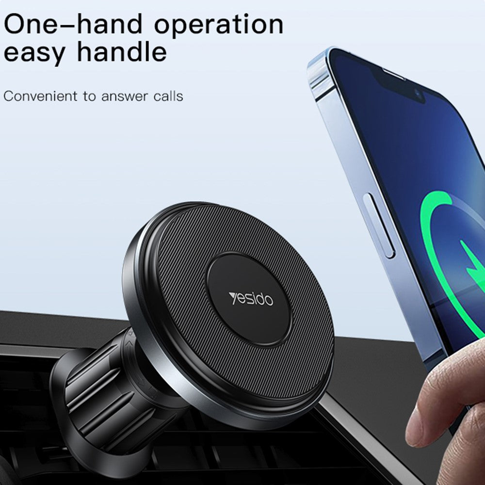 YESIDO C190 Auto Magnetische Wireless Charger Ladehalterung Lüftung 15W Schnellladung