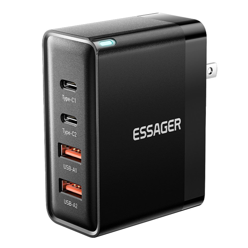 ESSAGER ES-CD37 100W Schnellladegerät mit 4 Ports (2x USB-C, 2x USB-A)