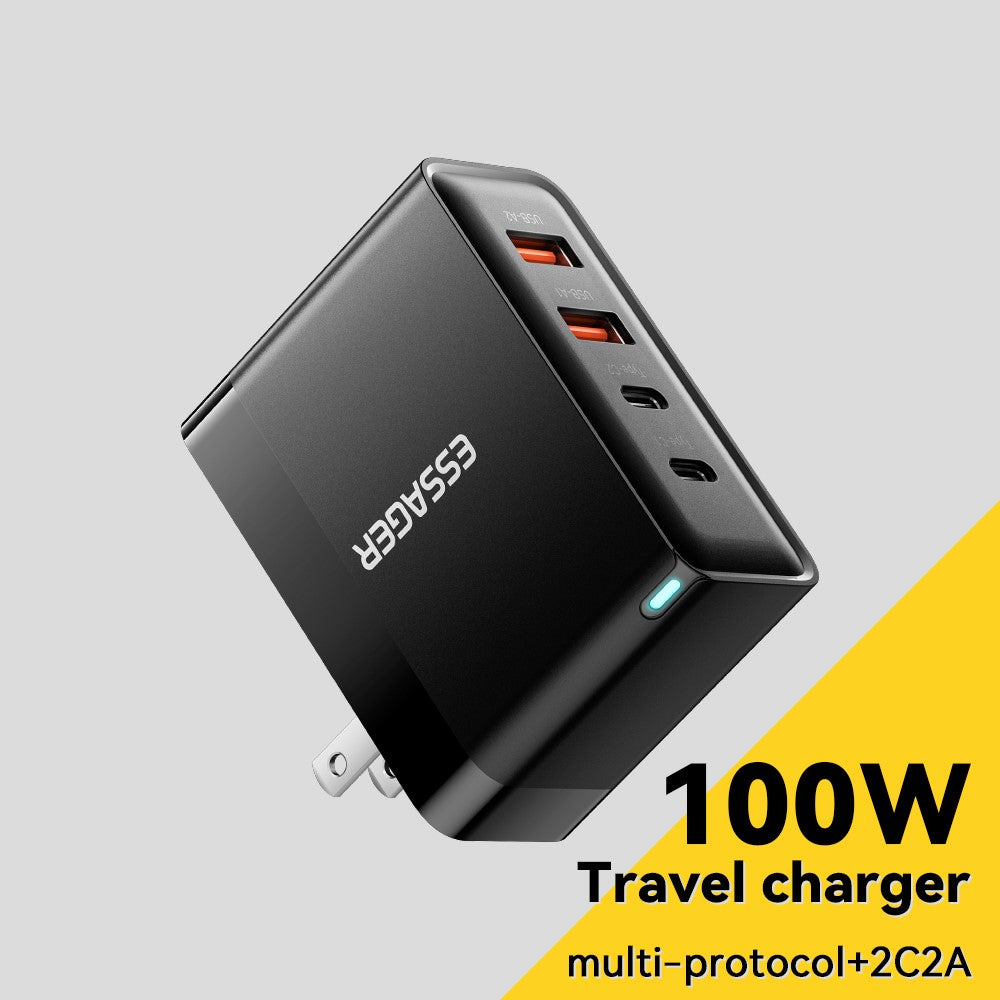 ESSAGER ES-CD37 100W Schnellladegerät mit 4 Ports (2x USB-C, 2x USB-A)
