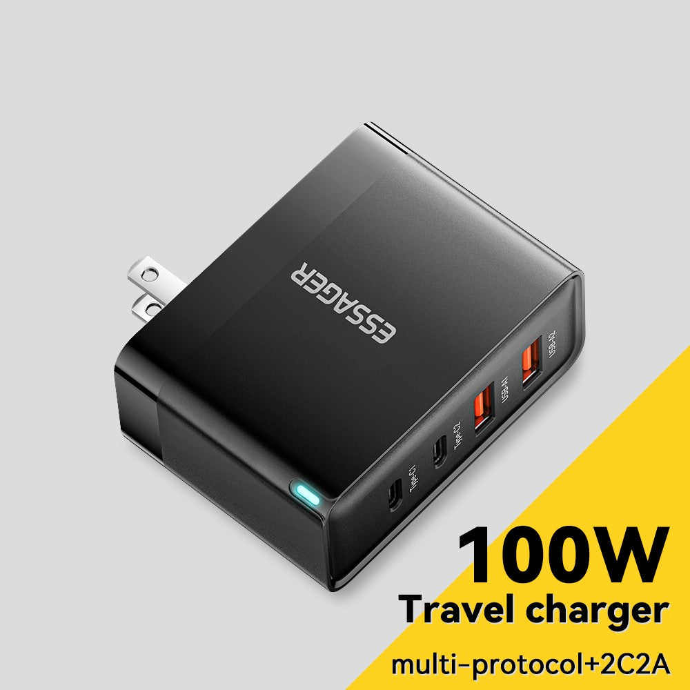 ESSAGER ES-CD37 100W Schnellladegerät mit 4 Ports (2x USB-C, 2x USB-A)