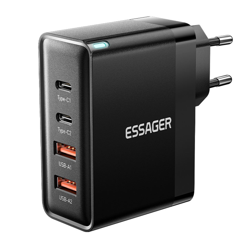 ESSAGER ES-CD37 100W Schnellladegerät mit 4 Ports (2x USB-C, 2x USB-A)