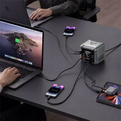 BK-127D 1200W Desktop Charging Station 12 Ports 8 USB-C  + 4 USB-A 140W Type C Fast Charging GaN Charger