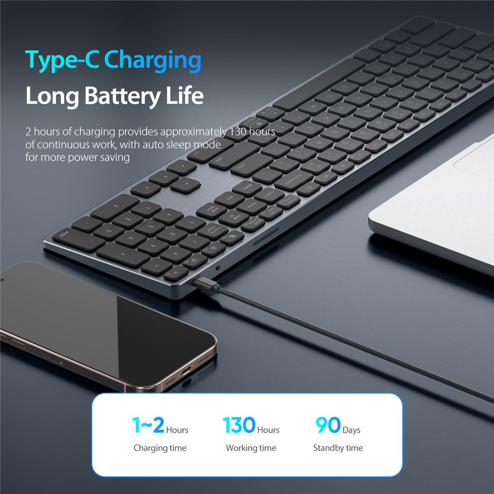 DUX DUCIS Wireless Keyboard  Wireless Keyboard  LK Series Mute Keyboard for Laptops/Tablets/Phones