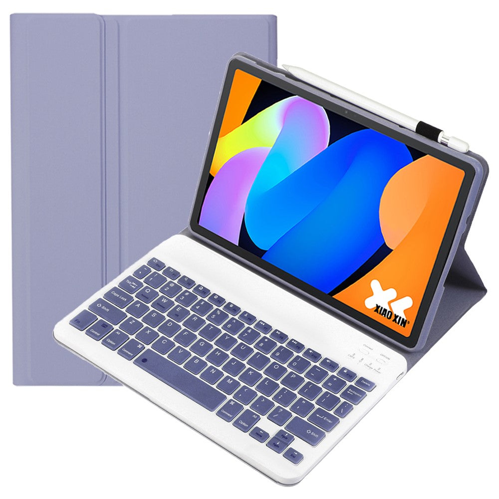 AM31 For Lenovo Tab K11 Gen 2 / Idea Tab / Xiaoxin Pad 11 2025 Leather Case Bluetooth-Compatible Keyboard