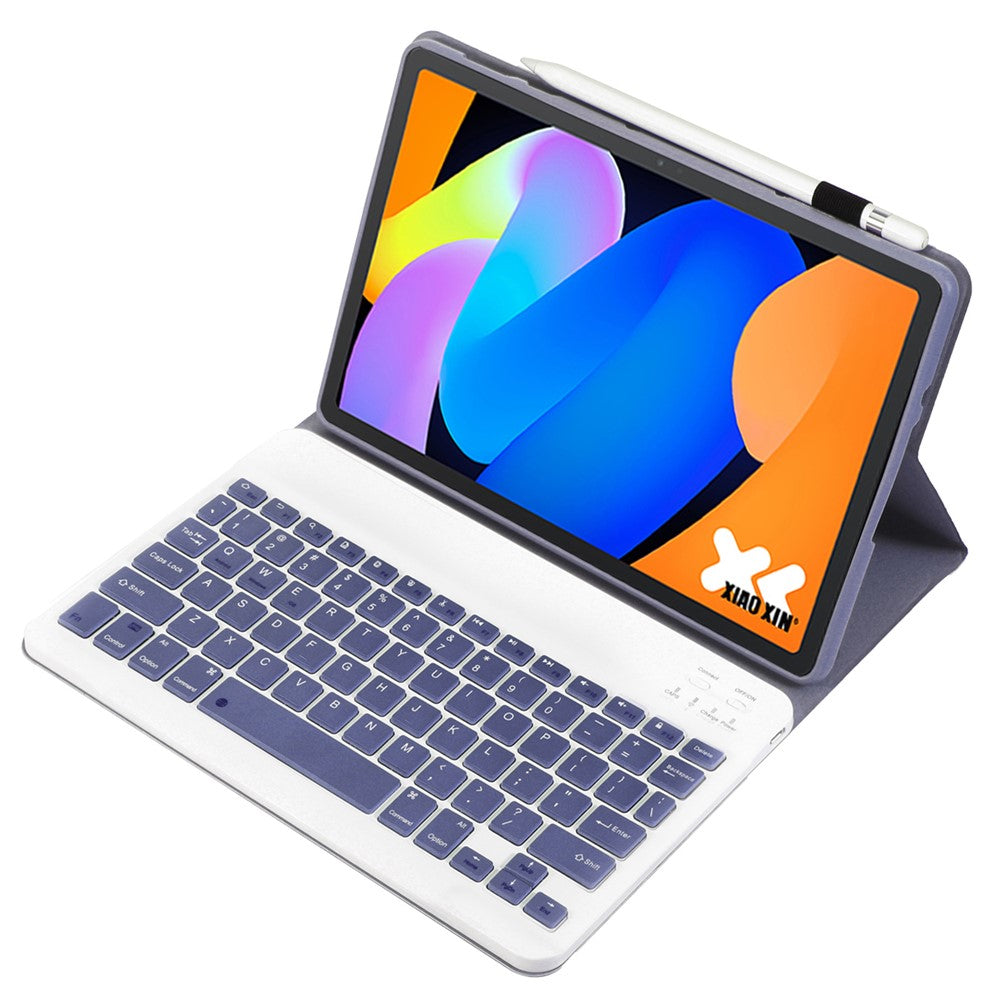 AM31 For Lenovo Tab K11 Gen 2 / Idea Tab / Xiaoxin Pad 11 2025 Leather Case Bluetooth-Compatible Keyboard