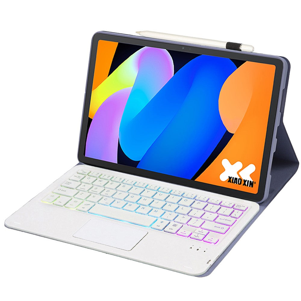 AM31-AS For Lenovo Tab K11 Gen 2 / Idea Tab / Xiaoxin Pad 11 2025 Leather Case Touchpad Backlit Bluetooth-Compatible Keyboard