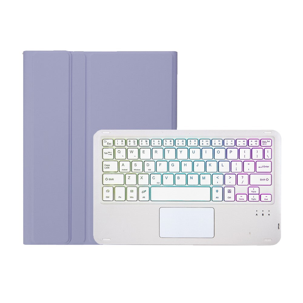 AM31-AS For Lenovo Tab K11 Gen 2 / Idea Tab / Xiaoxin Pad 11 2025 Leather Case Touchpad Backlit Bluetooth-Compatible Keyboard