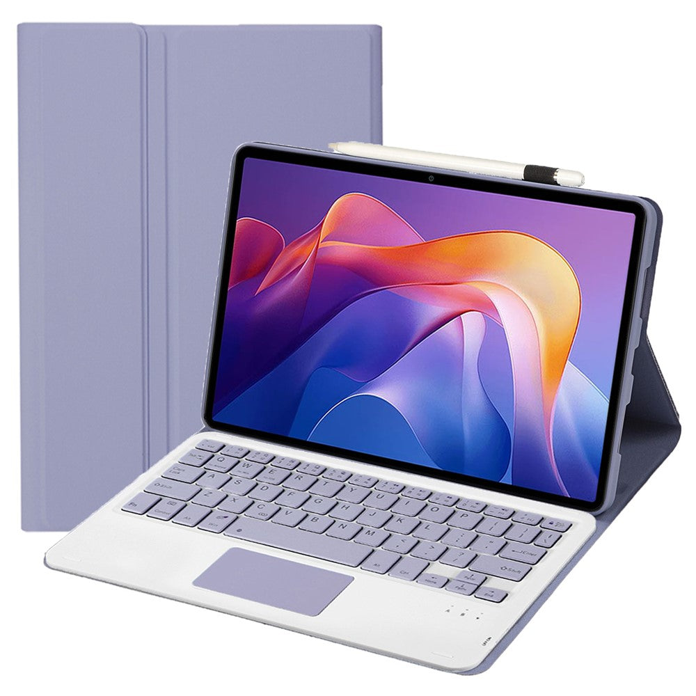 A0N15-A For Xiaomi Redmi Pad 2 11 Detachable Leather Case Ultra Thin Bluetooth-Compatible Keyboard with Touchpad