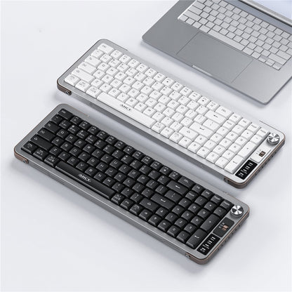 IMICE AN-800 99 Keys 2.4G + Bluetooth-compatible Wireless Keyboard Scissor Switch Rechargeable Keyboard