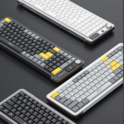 IMICE AN-800 99 Keys 2.4G + Bluetooth-compatible Wireless Keyboard Scissor Switch Rechargeable Keyboard