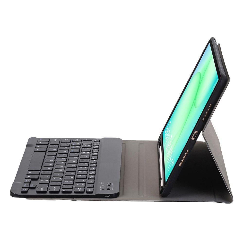 A240B For Samsung Galaxy Tab A11+ Detachable Leather Case Bluetooth-Compatible Keyboard with Pen Slot