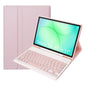 A240B For Samsung Galaxy Tab A11+ Detachable Leather Case Bluetooth-Compatible Keyboard with Pen Slot