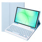 A240B For Samsung Galaxy Tab A11+ Detachable Leather Case Bluetooth-Compatible Keyboard with Pen Slot