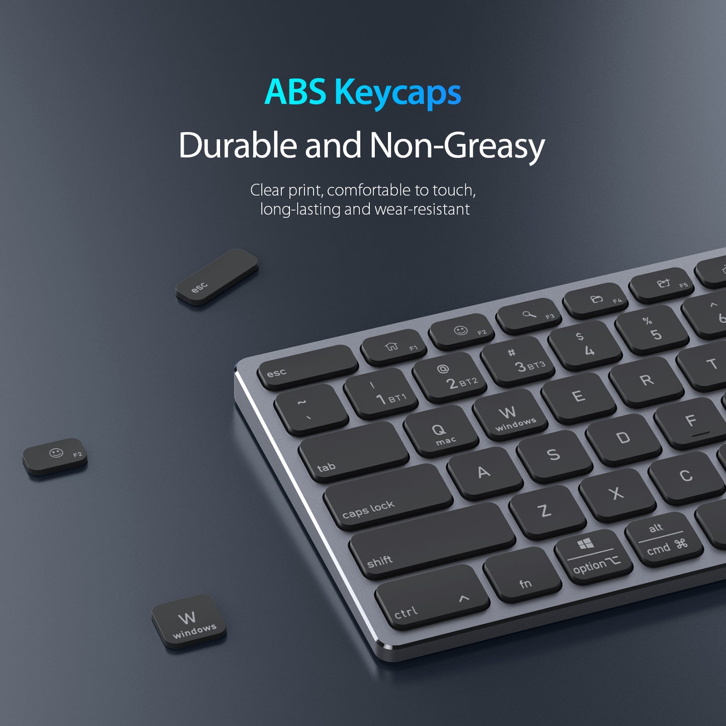 DUX DUCIS Aluminum Alloy Keyboard Wireless Keyboard  LK mini Series Aluminum Alloy Keyboard for Laptops/Tablets/Phones