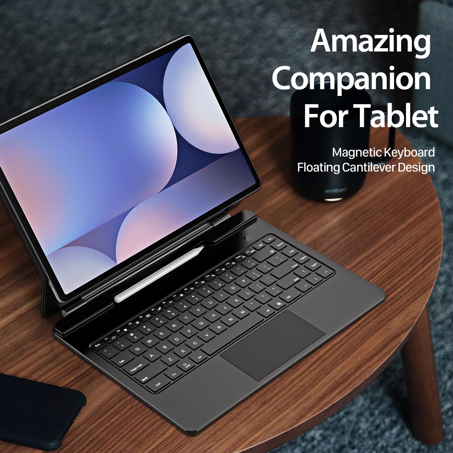 DUX DUCIS For Samsung Galaxy Tab S11 Ultra  Bluetooth-compatible Keyboard Leather Case with Magnetic Floating Stand