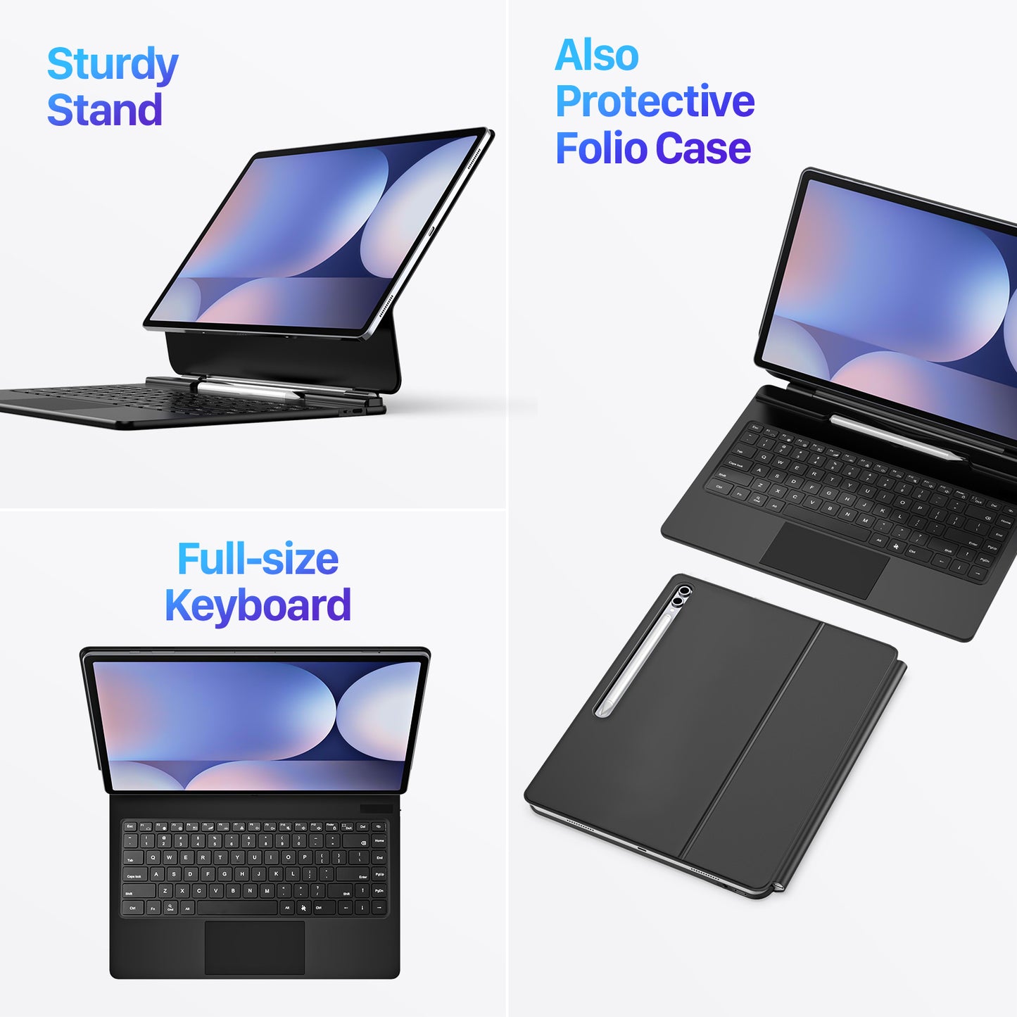 DUX DUCIS For Samsung Galaxy Tab S11 Ultra  Bluetooth-compatible Keyboard Leather Case with Magnetic Floating Stand