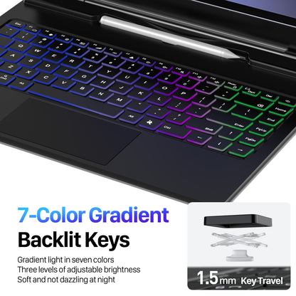 DUX DUCIS For Samsung Galaxy Tab S11 Ultra  Bluetooth-compatible Keyboard Leather Case with Magnetic Floating Stand