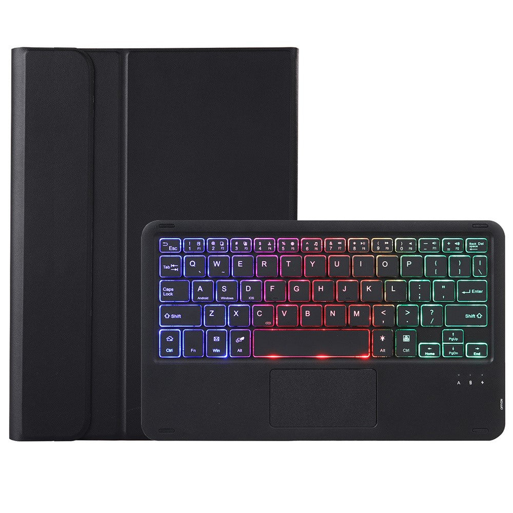 A710B-AS For Samsung Galaxy Tab S10 Lite / S10 FE / S9 FE / S9  X710 / X716B / X718U Backlit Bluetooth-Compatible Keyboard Case