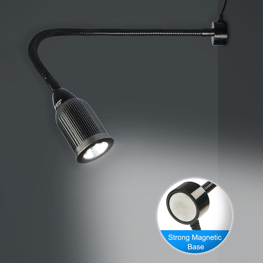 SUNSHINE SS-804 Magnetic LED Work Light 10W Aluminum Heat Dissipation Flexible Hose COB Desk Lamp for Repair