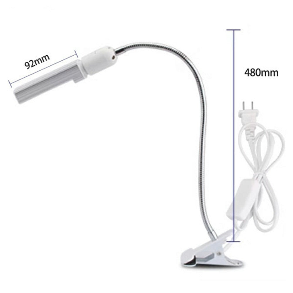SUNSHINE SS-803 Clamp LED Work Light 360 Degree Adjustable 35 LEDs Metal Flexible Arm Clip-on Desk Lamp for Repair