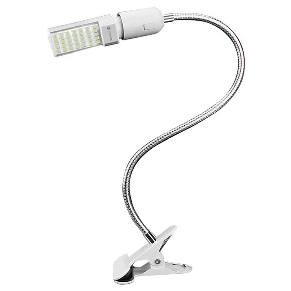 SUNSHINE SS-803 Clamp LED Work Light 360 Degree Adjustable 35 LEDs Metal Flexible Arm Clip-on Desk Lamp for Repair