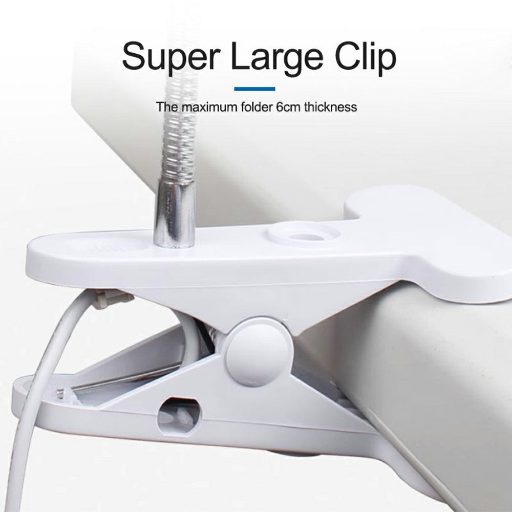 SUNSHINE SS-802 Clamp Work Light 35 LEDs Metal Body Flexible Hose Clip-on LED Desk Lamp for Repair