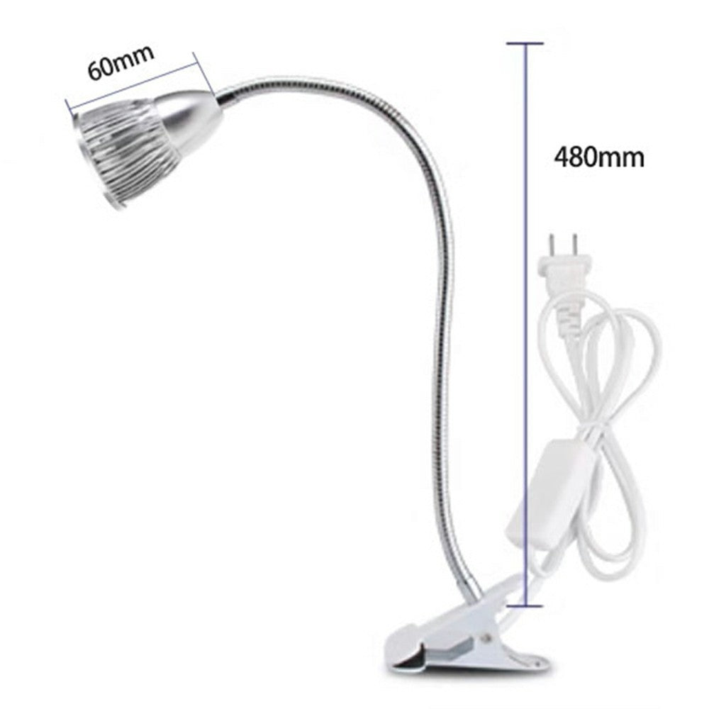 SUNSHINE SS-802 Clamp Work Light 35 LEDs Metal Body Flexible Hose Clip-on LED Desk Lamp for Repair