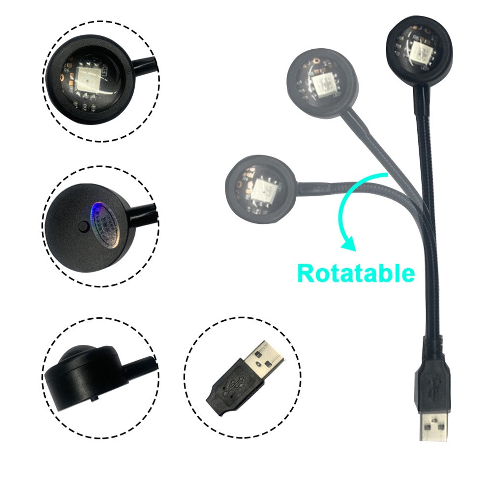 R13 Plug and Play Romantic Sunset Projector Lamp USB Atmosphere Lamp LED Night Light for Bedroom Coffee Store