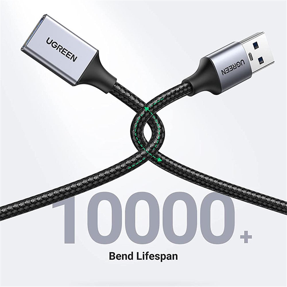UGREEN 2m USB 3.0 Extension Cable Type A Male to Female 5Gbps Data Transfer Extension Cable for Printer Scanner Card Reader Hub
