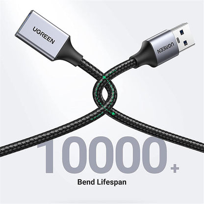 UGREEN 2m USB 3.0 Extension Cable Type A Male to Female 5Gbps Data Transfer Extension Cable for Printer Scanner Card Reader Hub