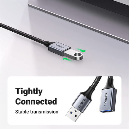 UGREEN 2m USB 3.0 Extension Cable Type A Male to Female 5Gbps Data Transfer Extension Cable for Printer Scanner Card Reader Hub