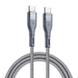 DUZZONA A2 3m PD 65W Fast Charging USB-C to USB-C Cable Nylon Braided Data Cord for iPhone 16-15 Series