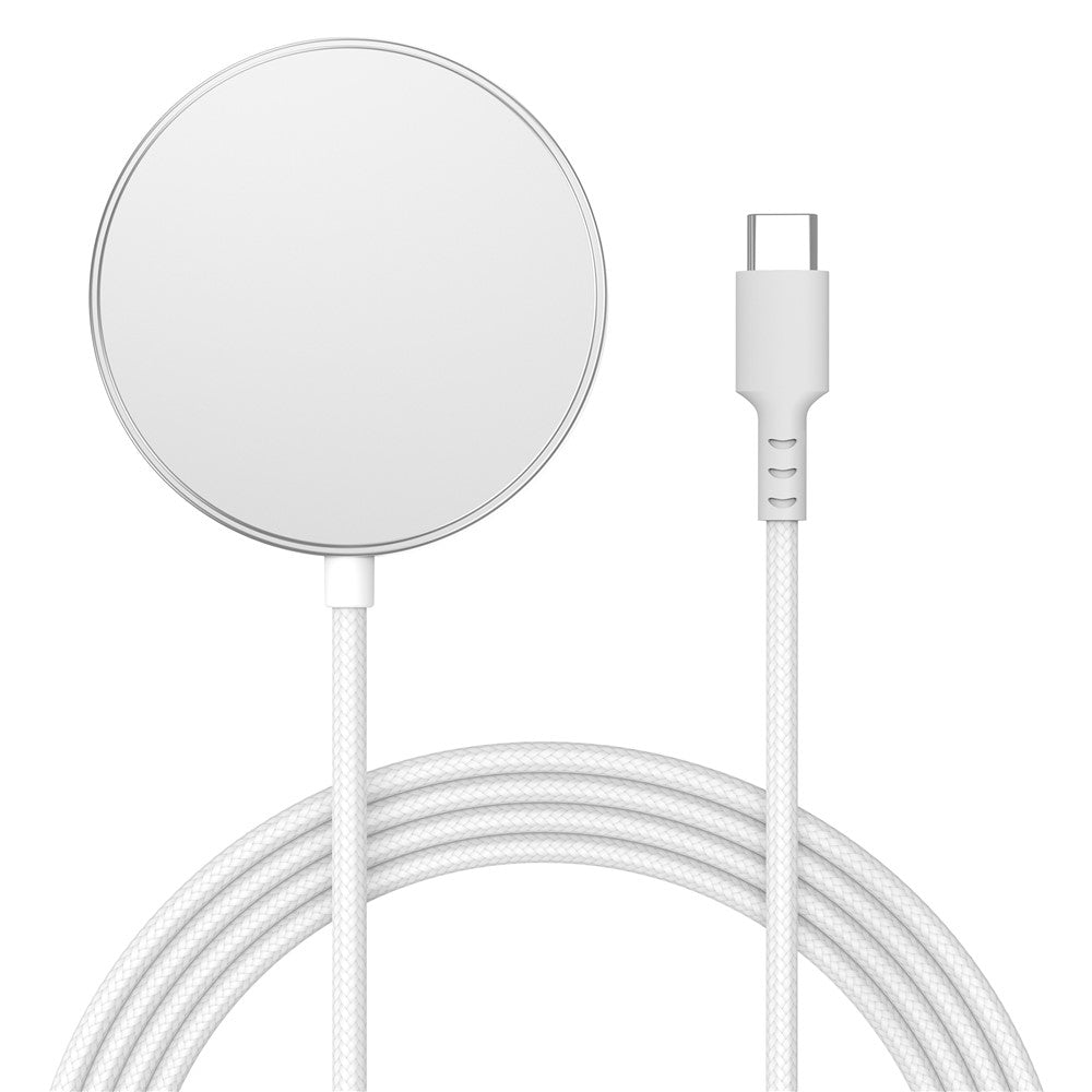 YF-M5C Qi2 Ladepad: Aluminium 15W Magnetisches Wireless Charger für iPhone 12-16 Serie