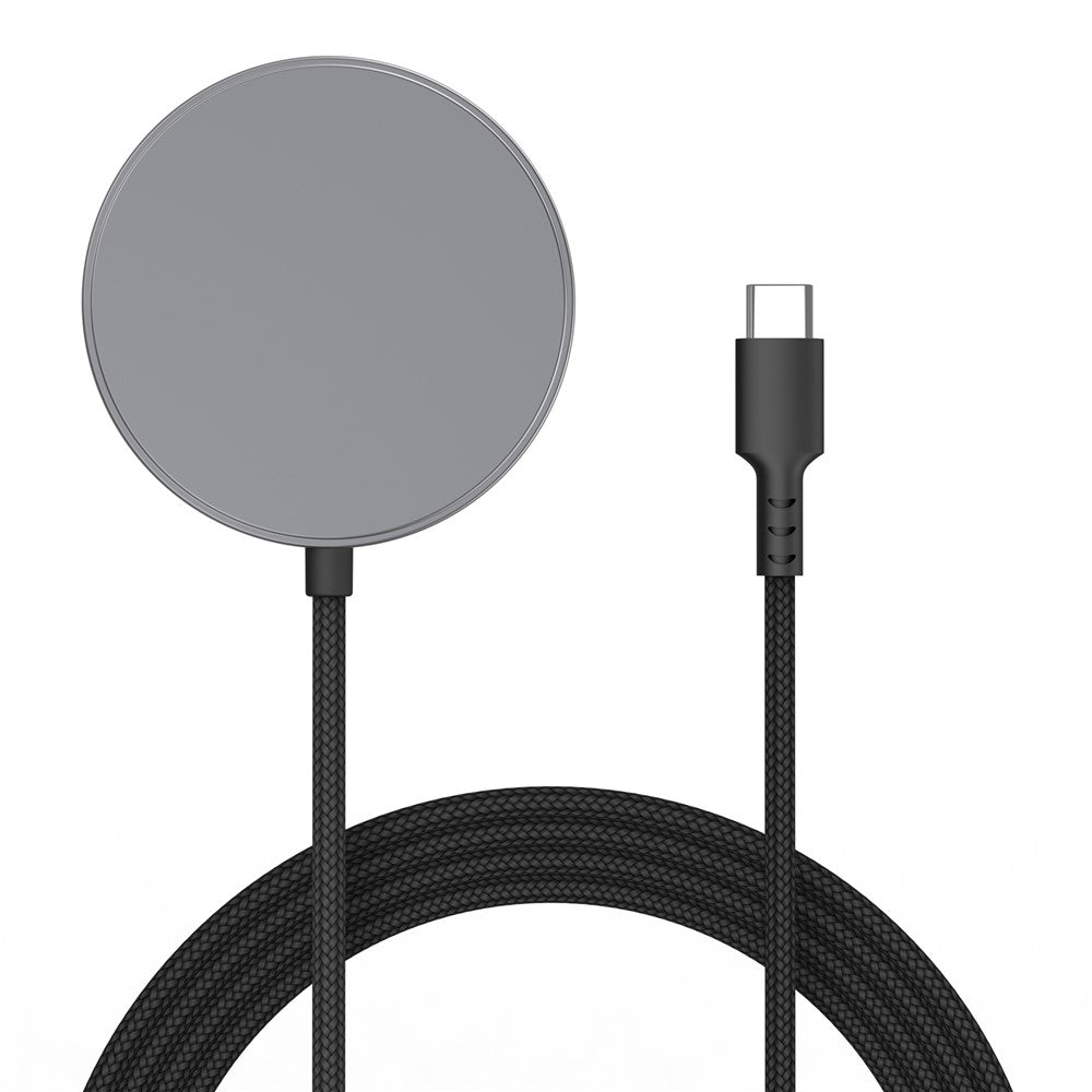 YF-M5C Qi2 Ladepad: Aluminium 15W Magnetisches Wireless Charger für iPhone 12-16 Serie