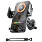 Smart Sensor Car Phone Holder 15W Wireless Charger Automatic Clamping Rotatable Mount with Cable Tie