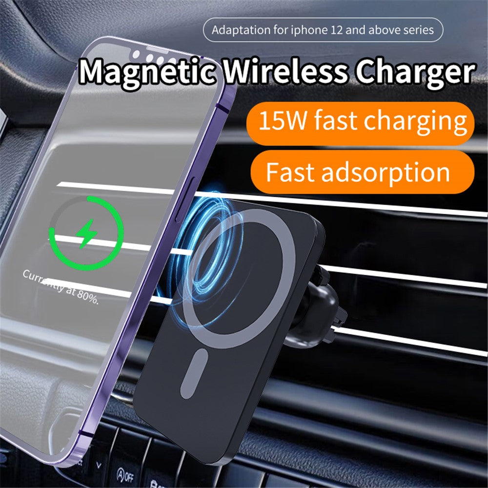 C16 MagSafe KFZ-Lüftungshalterung Wireless Charger | 15W Fast Charging | 360° drehbar