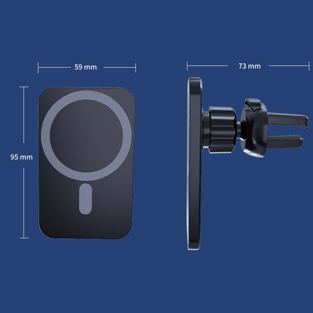 C16 MagSafe KFZ-Lüftungshalterung Wireless Charger | 15W Fast Charging | 360° drehbar