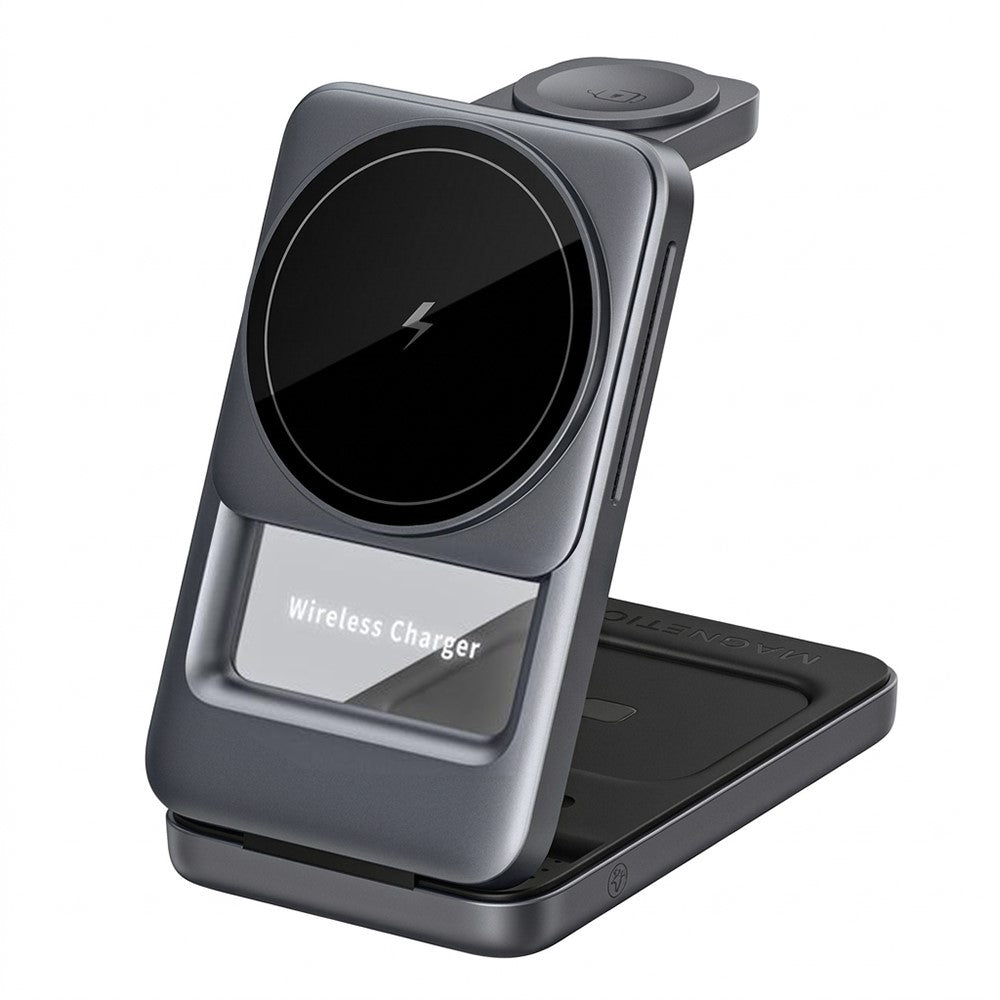 S29 3-in-1 Magnetisches Wireless Ladegerät 15W Schnellladung mit Umgebungslicht